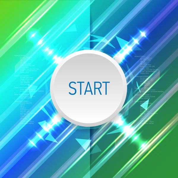 Start gomb — Stock Vector