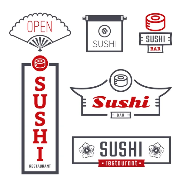 Signes sushi — Image vectorielle