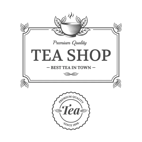 Tienda de té — Vector de stock