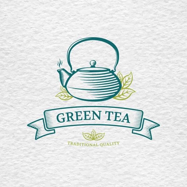 Green tea — Stock Vector