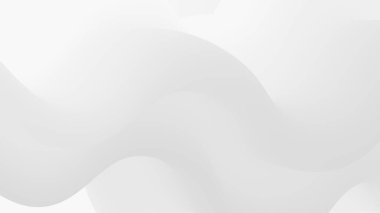 Beyaz soyut dalgalar pürüzsüz üç boyutlu arkaplan dokusu. Açık gri kıvrımlar akışkan sıvı şekli oluşturmak için zarifçe akar. Minimalist duvar kağıdı tasarımı iş sunumlarına mükemmel uyuyor..