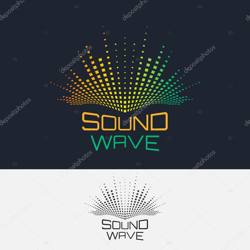 Sound Wave, vector logo design template. Abstract modern equalizer