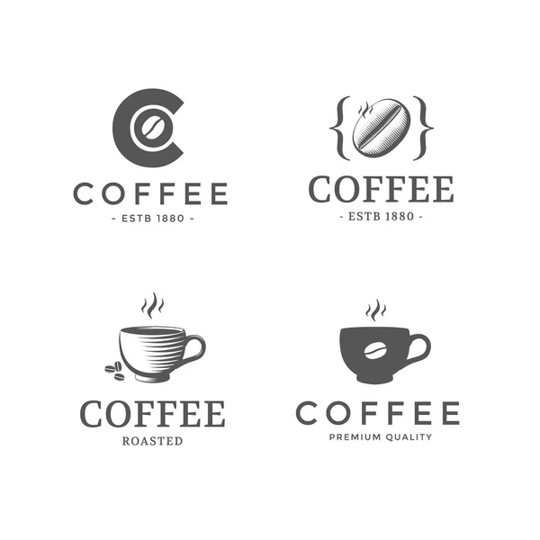 Modèle de logo café — Image vectorielle