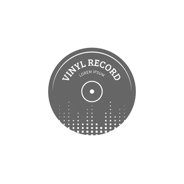 Vinyl record logo — Stock Vector