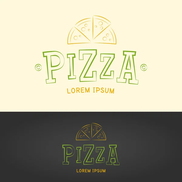 Pizza vektorové logo — Stockový vektor