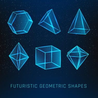 Set of geometric shapes clipart