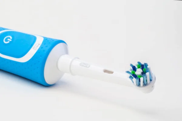 Kiev Ukraine May 2021 Oral Vitality Sensitive Electric Toothbrush Brush — Stock Photo, Image
