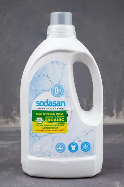 Kiev Ukraine July 2021 Sodasan Color Sensitive Organic Liquid Detergent — Stock Photo, Image