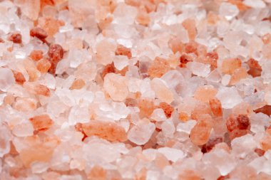 Pembe tuz makro fotoğrafçılığı. Pembe arkaplan