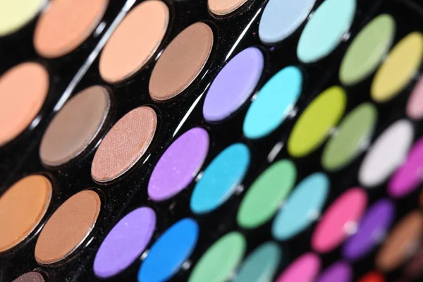 Professional make-up brush on the palette — Stock Photo, Image