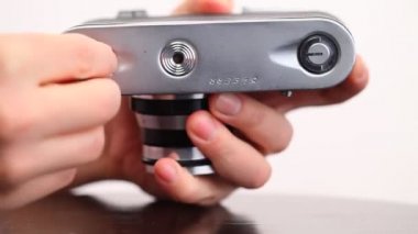 Eski film fotoğraf makinesi aygıt