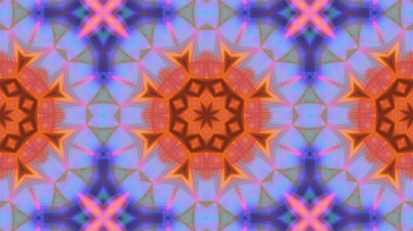 Image abstraite avec ornement de style kaléidoscope peut utiliser comme papier peint rétro. Beaux motifs colorés — Photo