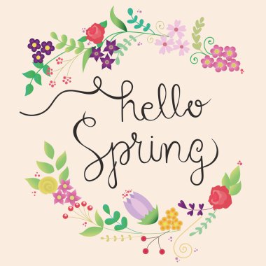 Şirin bahar çerçeve