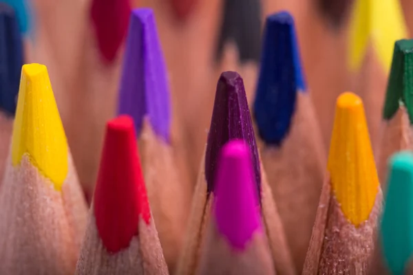 Kolor tła ołówki. bliska kolorów ołówek — Zdjęcie stockowe