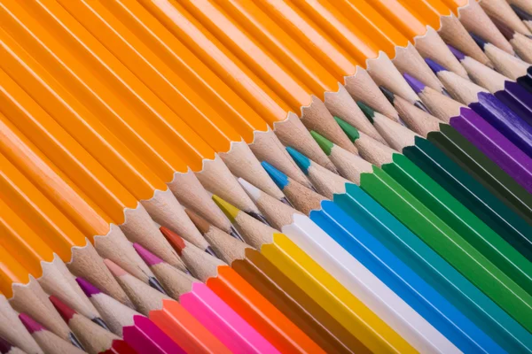 Kolor tła ołówki. bliska kolorów ołówek — Zdjęcie stockowe