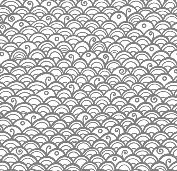 Hand drawn seamless doodle pattern — Stock Vector