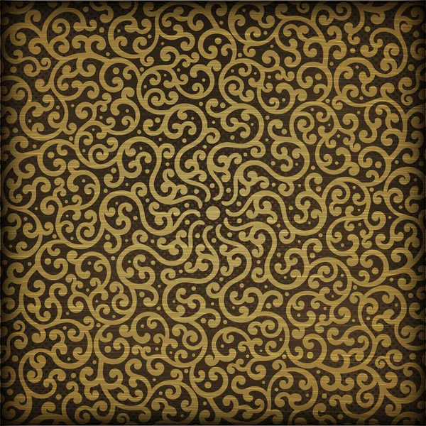 Gekruld-patroon Swirl — Stockvector