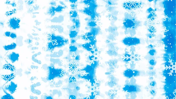 Fondo azul invierno con copos de nieve. Ilustración vectorial. Feliz Navidad y Feliz Año Nuevo diseño de la tarjeta de felicitación con nieve blanca sobre fondo azul. — Archivo Imágenes Vectoriales