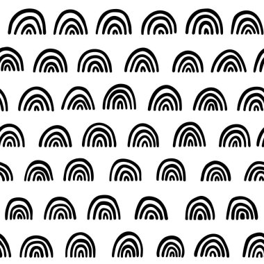 Kusursuz vektör soyut el çizimi deseni