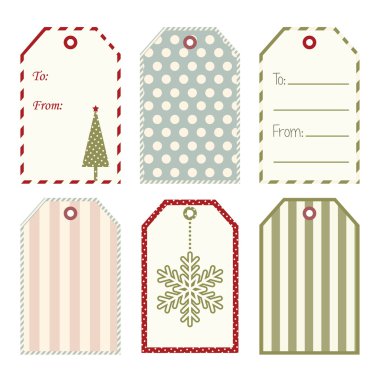 Vektör Noel hediyesi Etiketler.