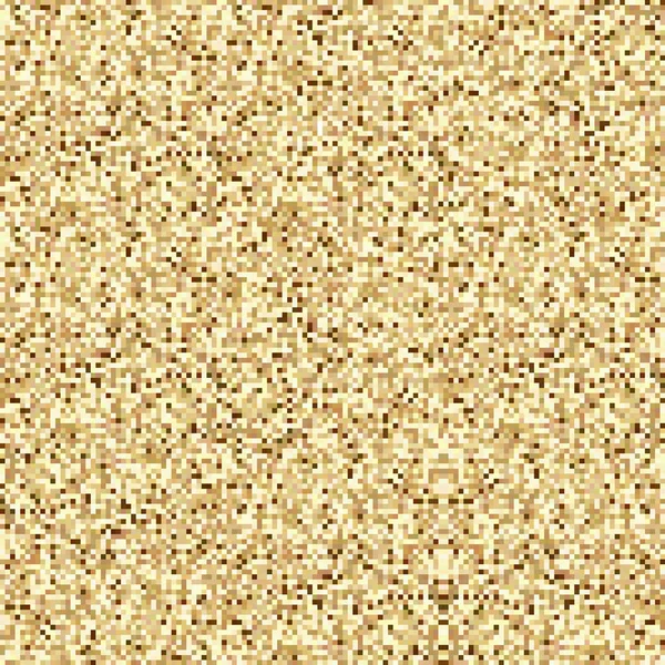 Fundo dourado com efeito glitter, feito de quadrados multicoloridos . — Vetor de Stock