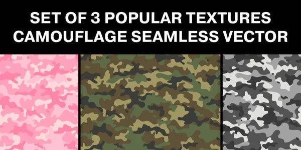 Les Textures Camouflage Militaires Multicolores Les Populaires Répétant Les Motifs Illustration De Stock