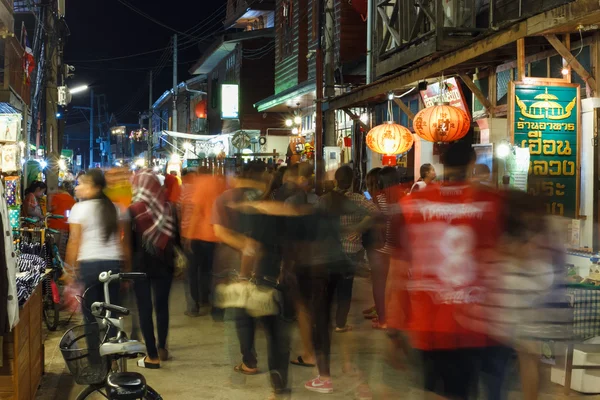 Rua de caminhada de Chiang Khan — Fotografia de Stock