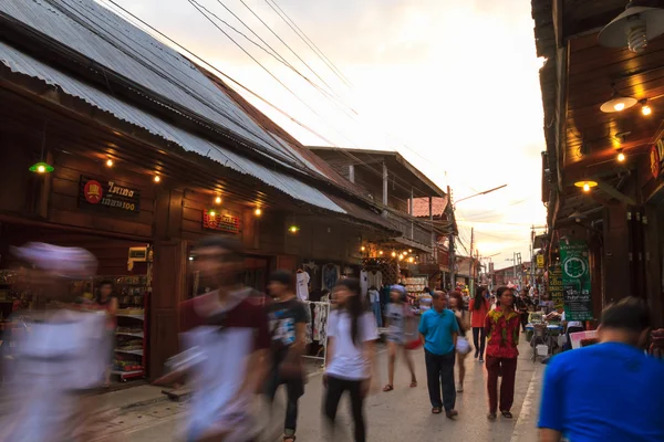 Rua de caminhada de Chiang Khan — Fotografia de Stock