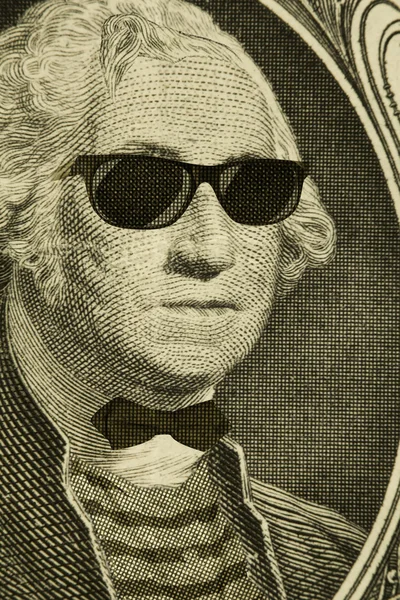 Hipster Nerd George Washington — Stock Photo, Image