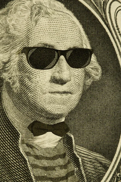 Hipster nörd George Washington — Stockfoto