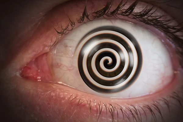 Hipnose redemoinho globo ocular — Fotografia de Stock