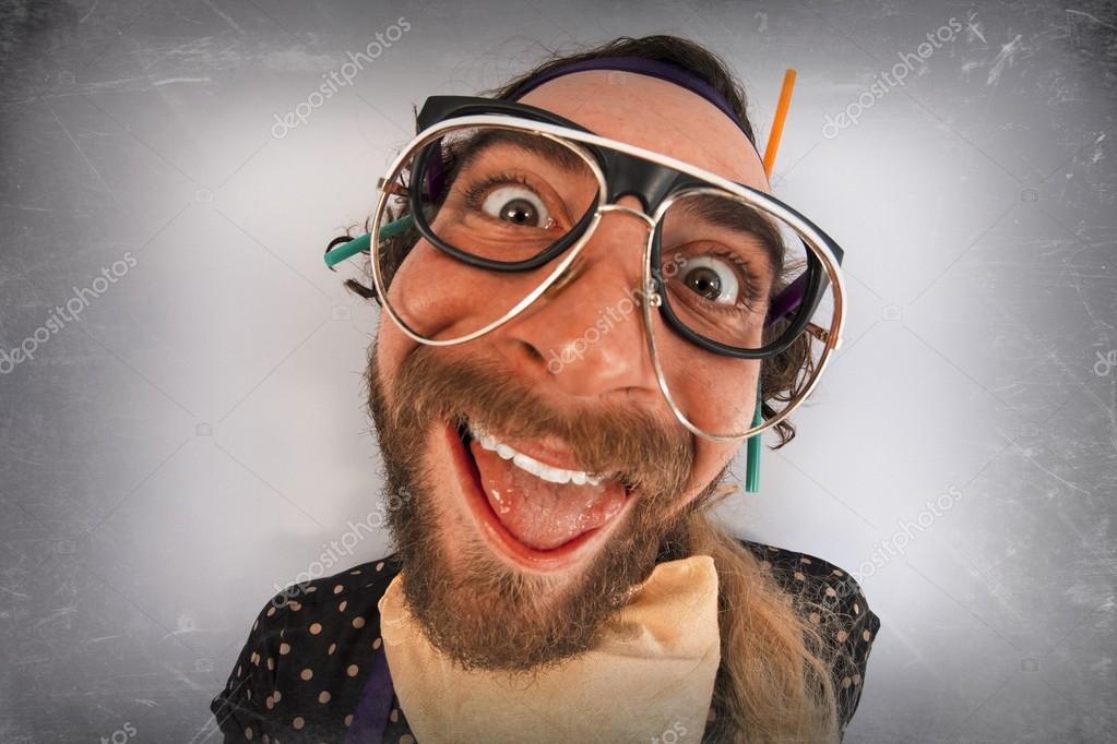 Bearded Crazy Person Lunatic Stock Photo by ©ezumeimages 101178544