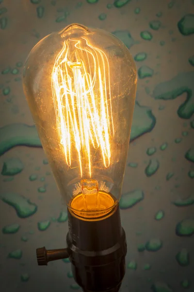 Gotejadores de água de lâmpada Edison — Fotografia de Stock