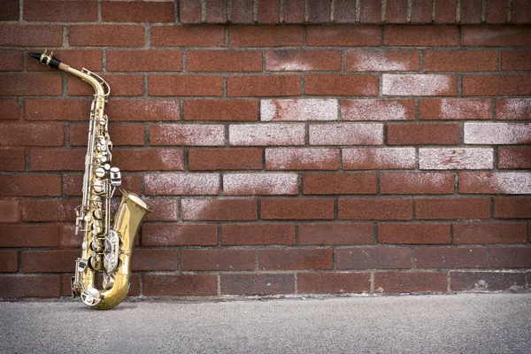 Jazzový saxofon Grunge — Stock fotografie