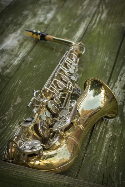 Grunge de saxophone jazz — Photo