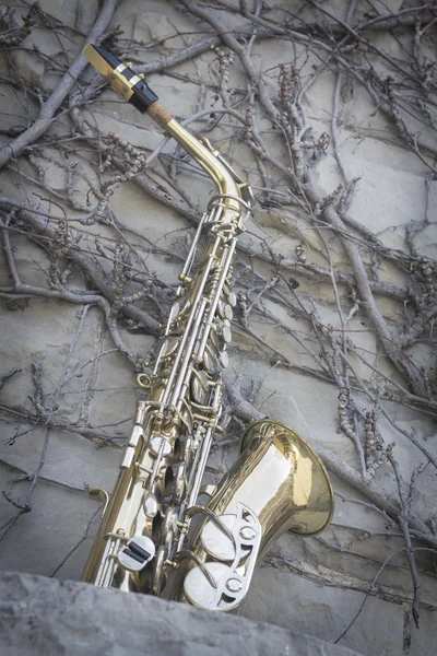 Grunge de saxophone jazz — Photo