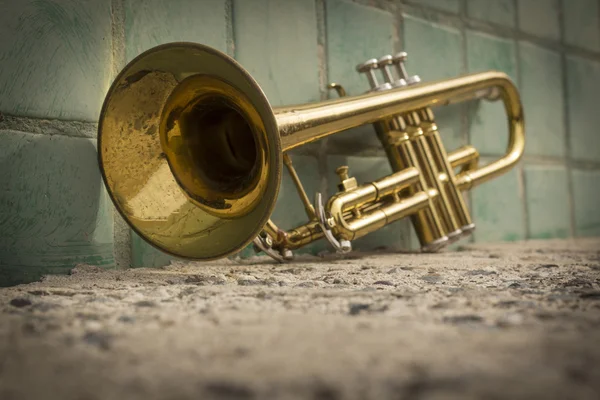 Труба вулиці джаз — стокове фото