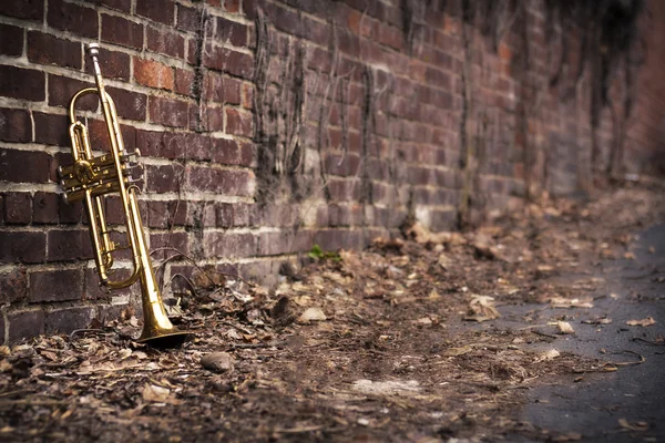 Trompete Jazz de rua — Fotografia de Stock