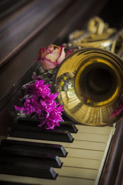 Blumen Trompetenflügel — Stockfoto