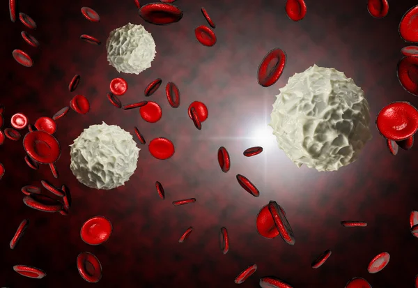 Red and White Blood Cells — Stock Photo, Image