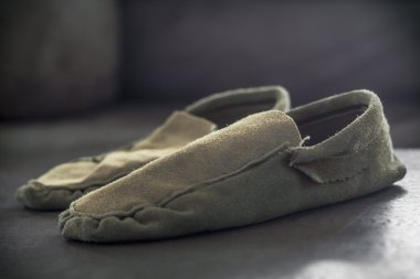 Yerli Amerikan Hint Moccasins