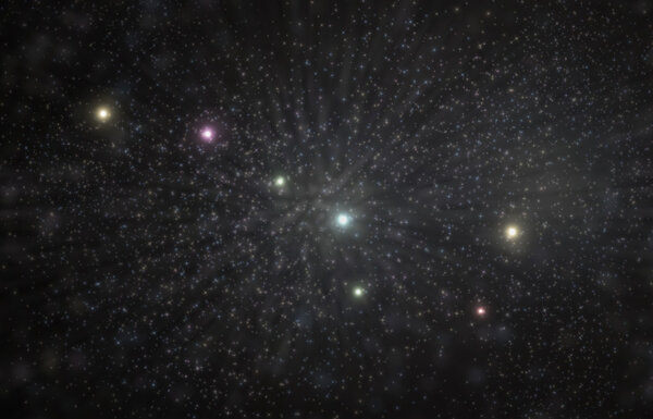Big Dipper Constellation 3D Illustration