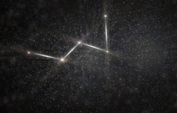 Cassiopeia Constellation 3D Illustration — Stock Photo, Image