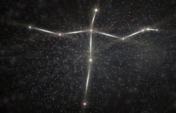 Cygnus Northern Star Constellation 3D Ilustração — Fotografia de Stock