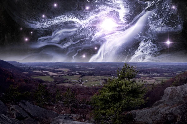 Starscape Appalachian Mountain — Foto Stock