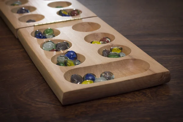 Jogo de tabuleiro de Mancala — Fotografia de Stock