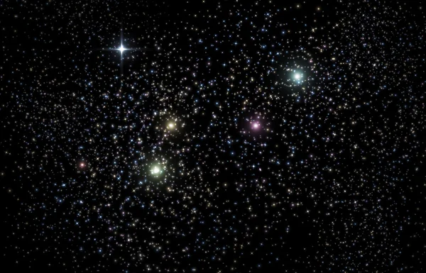 Ilustración 3D Universo Paisaje estelar — Foto de Stock