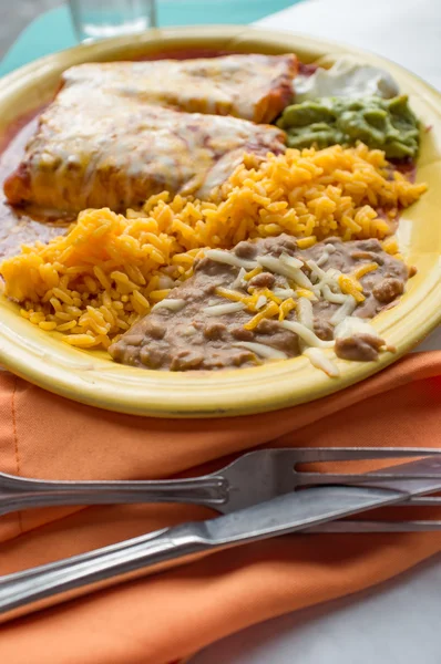 Burrito Chimichanga mexicain — Photo