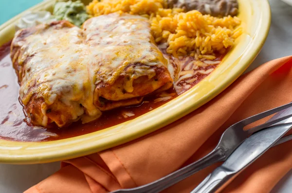 Mexická Chimichanga burrito — Stock fotografie