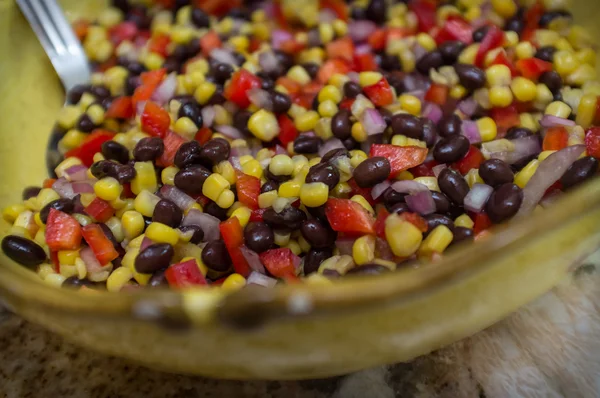 Ensalada de frijoles mexicanos — Foto de Stock